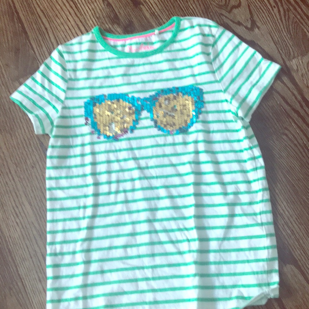 Mini Boden flipping sparkle sunglasses shirt